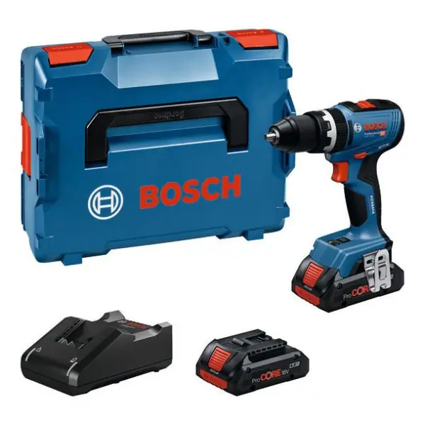 Perceuse à percussion batterie GSB 18V-65, 2 x batterie ProCORE18V 4.0Ah, l-BOXX 136 Prix Réduit