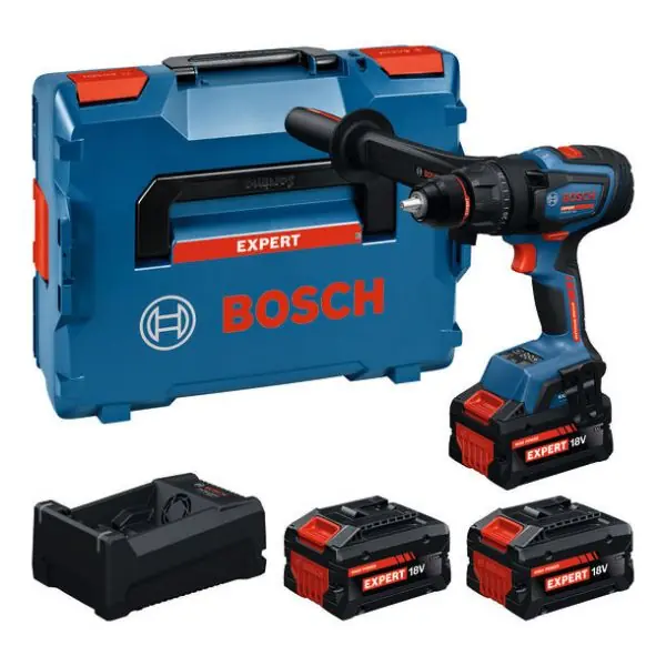 Perceuse-visseuse à percussion sans fil EXSB18V-150, 1x EXBA18V-55, 2x EXBA18V-80, L-BOXX 136 Acheter Direct