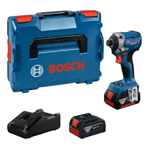 Produit De Marque Clé à chocs batterie GDR 18V-215, 2 x batterie GBA 18V 4.0Ah, l-BOXX 136
