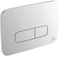 Meilleur Choix Plaque de commande mécanique Oleas M3 pour bati-support Prosys chrome arrondi boutons 3/6 litres design arrondi 55 x 190 x 245 mm IDEAL STANDARD