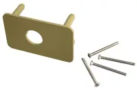 Contreplaque pour verrou V136 diamètre 23mm vernie – VACHETTE – 744V Jusqu&rsquo;à épuisement Des Stocks