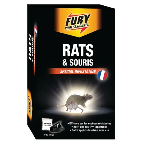 Bon Marché Fury rats et souris sachets unidose 7x20g