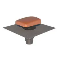 Seulement Aujourd&rsquo;hui Terminal Ubiflu 2 universel brun avec Multidiam 220 x 250 x 550 mm UBBINK