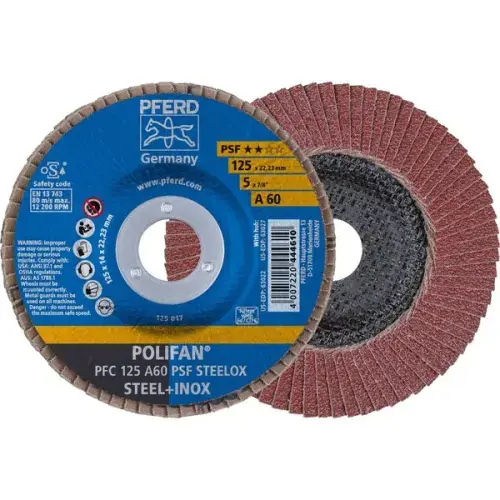 Disque à lamelles acier/inox POLIFAN PSF STEELOX CORINDON Promotion