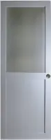 Porte Coulissante Athena Gris Clair Vitrée H204 x L83 cm, Coquilles Seulement Aujourd'hui