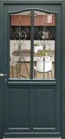 Soldes Porte d‘entrée Bois Vitrée Sabrina gris RAL7016, H.215xl.90 C?te Tableau, p.droit