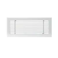 Grille de soufflage lineaire de 400 x 150 mm en aluminium blanc mate BAILLINDUSTRIE Achat Immédiat