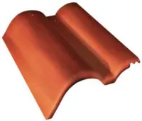 Tuile de rive ronde gauche Plein Ciel béton minéral dune sable 420 x 294 x 125 mm MONIER Expédition Rapide