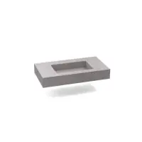 Offre Du Jour Plan de toilette Zao blanc velours 50 cm fin 2,8 cm