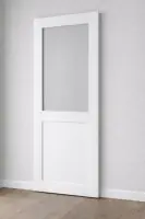 Porte Coulissante Atelier Blanc H204 x L93 cm sans meneau Remise