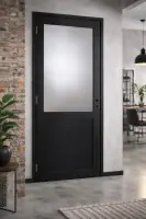 Certifié Bloc Porte Athena Noir H204 x L83 cm C?te Tableau P.Droite)