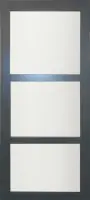 Porte Coulissante Blakeria Gris Anthr Vitrée H204 x L73 cm Prix Choc