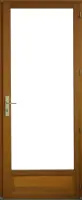 Porte fenêtre Bois 1 Vantail H215 x L90 Tirant Droite C?tes Tableau + poignée et Barillet (ref 01245F924) Remise