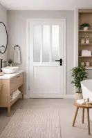 Affaire à Saisir Bloc Porte Atelier BLANC vitre depoli H204 x L73 cm C?te Tableau P.Droite, Poignee