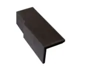 Demi-tuile de rive universelle gauche Innotech/Nobilée béton noir 42 x 14,5 cm MONIER Remise