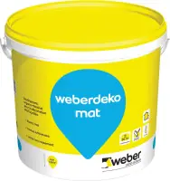 Prix Réduit Revêtement organo-minéral Weberdeko mat pour décoration de fa?ade blanc cassé 001 seau de 10 l WEBER