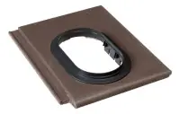 Offre Spéciale Tuile à douille universelle Innotech-Durovent béton brun diamètre 110-160 mm 42×33 cm MONIER