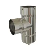 Satisfait Ou Remboursé Té tubage 90° inox STL + Purge150 Piquage M130 TEN