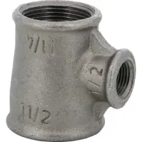 Té réduit 130R fonte malléable noir femelle 26 x 20 x 20 SFERACO Authentique