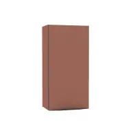 Commande En Gros Niche haute Plénitude 1 porte 1 tablette Terracotta chant noir et poignée noire version droite hauteur longueur 60 cm largeur 30 cm profondeur 20 cm