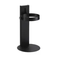 Meilleure Vente Maintien au sol réglable PGI réglable de 13 à 22 cm noir graphite RAL 9030 MSR 80 / 130 PGI diamètre 80 / 130 mm POUJOULAT