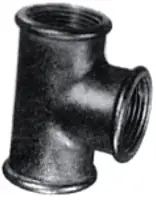 Té 130 fonte malléable noir 20 x 27 mm ATUSA Expédié Aujourd&rsquo;hui