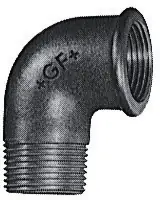 Coude 90° 92 fonte malléable male-femelle noir 26 x 34 mm ATUSA Promotion Saisonnière