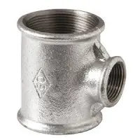 Té réduit fonte malléable numéro 130R galvanisée 33-15-33 mm ATUSA Offre Spéciale