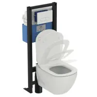 Pack bati-support + cuvette Tesi Aquablade + plaque Oleas M1 IDEAL STANDARD Seulement Aujourd'hui