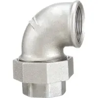Coude union à joint conique fonte malléable galvanisée femelle-femelle 96G 33 x 42 mm SFERACO Nouvelle Collection