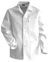 Authentique Veste de peintre ROULEAU coton sergé blanche T.6=2XL - LMA LEBEURRE - 200244-T6
