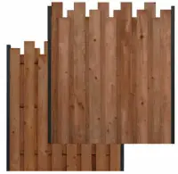 Kit cl?ture Vertiwood sapin du nord traité classe 3 marron 22 x 150 x 1700/1800/1900 mm 5 lames par long avec 5 tasseaux et 90 vis inox Seulement Aujourd&rsquo;hui