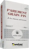 Enduit manuel à la chaux Weber parement grain fin brique rouge 66-330 sac de 25 Kg WEBER Dernier Modèle
