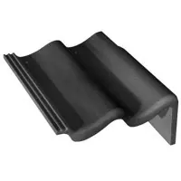 Réduction Tuile de rive universelle droite Tradipanne béton minéral noir 420 x 333 x 150 mm MONIER