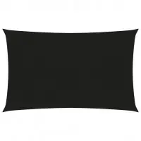 Voile toile d‘ombrage parasol 160 g/m2 4 x 6 m PEHD noir 02_0009216 Expédié Aujourd&rsquo;hui