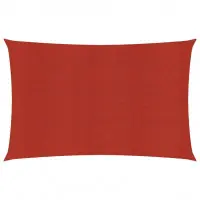 Voile toile d‘ombrage parasol 160 g/m2 rouge 3,5 x 5 m PEHD 02_0009261 Achat Immédiat