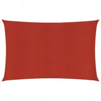 Voile toile d‘ombrage parasol 160 g/m2 rouge 2 x 5 m PEHD 02_0009258 Certifié
