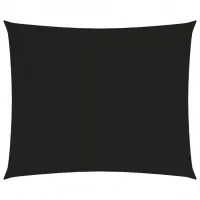 Voile toile d‘ombrage parasol tissu oxford rectangulaire 2,5 x 3,5 m noir 02_0009559 Prix Promo