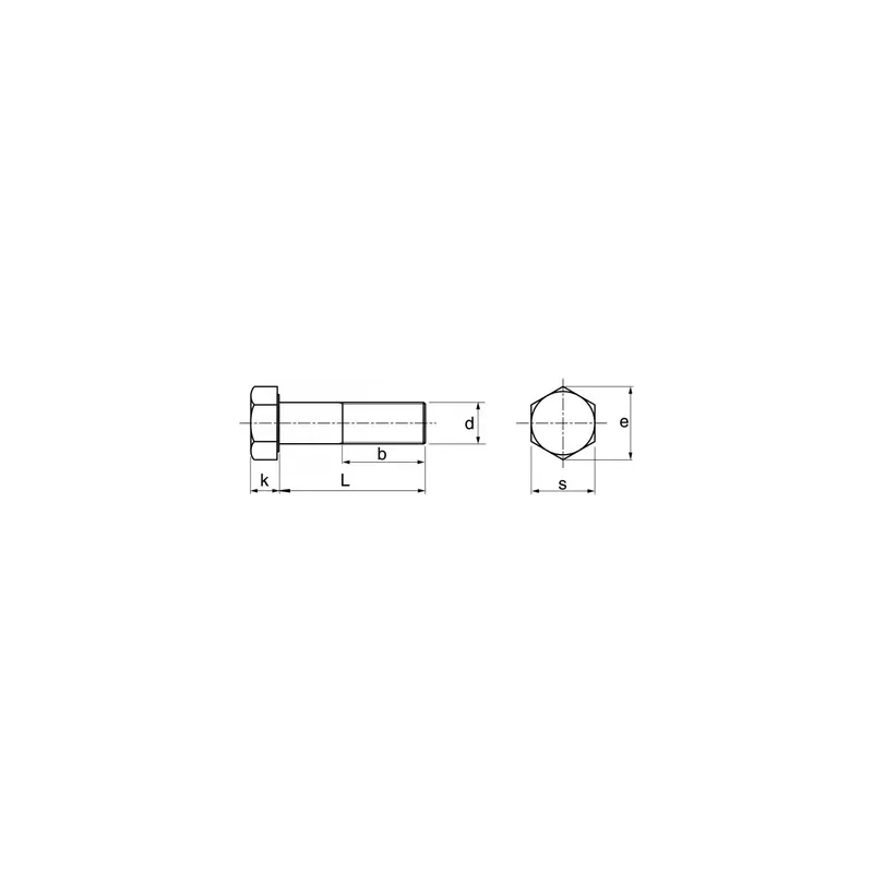 Prix Promo Vis à tête hexagonale - Pas américain UNC - D. 5/8 x 5‘ - Classe 10.9 brut