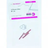 Expédié Aujourd&rsquo;hui Blister de 3 Pinces étau SRL 9/20 diamètre 1,6 mm BINZEL SOUDAGE