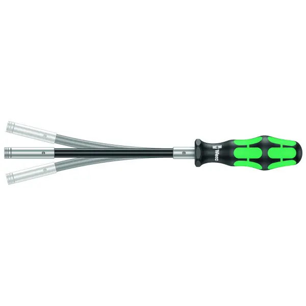 Prix Bas Porte-tournevis Kraftform pour embouts 1/4 pouce C 6,3 avec manche flexible, Emmanchement hexagonal 6,3mm