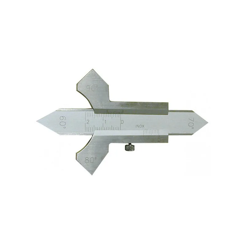 Remise Calibre de soudeur gradué inox 1/10