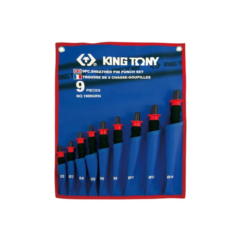 Jeu de chasse-goupilles gainés - 9 pièces - KINGTONY 1009GPN Offre Spéciale