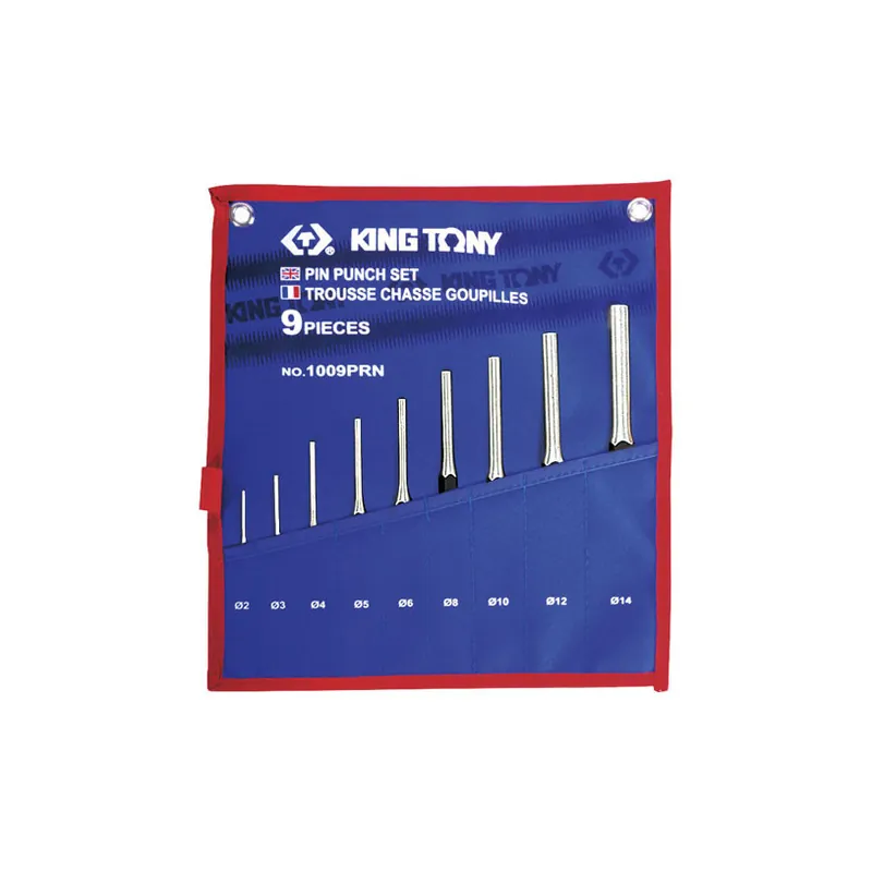 Jusqu'à épuisement Des Stocks Trousse 9 Chasses-goupilles - De 2 à 14 mm - King Tony