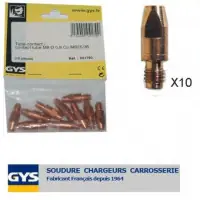 10 Tubes Contact D 0,8 / M8 Torche 350/450/500 A GYS Livraison Express
