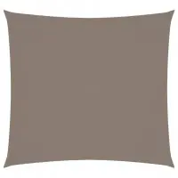 Voile toile d‘ombrage parasol tissu oxford carré 6 x 6 m taupe 02_0009533 Offre Limitée