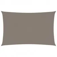 Voile toile d‘ombrage parasol tissu oxford rectangulaire 2 x 5 m taupe 02_0009637 Achat Immédiat