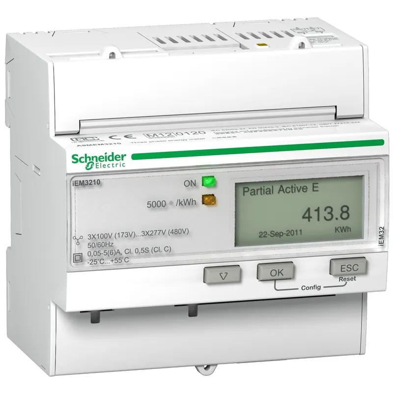 Acti9, iEM Compteur d‘énergie iEM3210 TI, Sortie impulsions, MID - A9MEM3210 Promotion