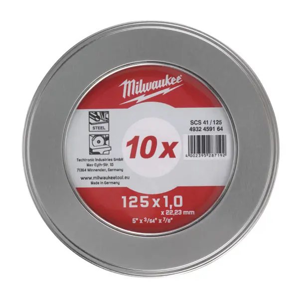 Disques à tron?onner en métal 125x1 mm PRO+ 10 pcs. avec bo?te Prix Choc
