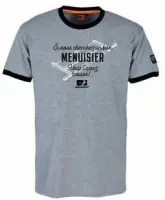 Tee-Shirt Menuisier/Charpentier. /Couvreur gris T.XL TSD CONFECTION Commander Maintenant